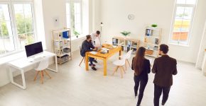 Les bureaux d'une agence de communication