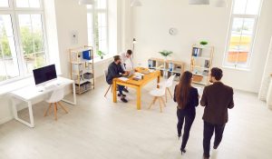 Les bureaux d'une agence de communication